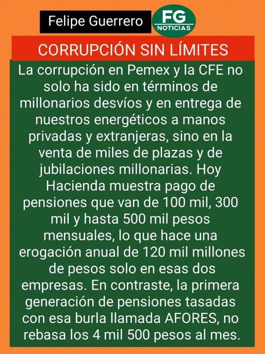 CORRUPCIÓN SIN LÍMITES….