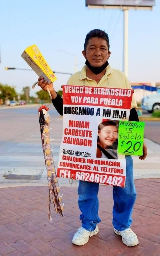 Don Humberto recorre el país en busca de su hija