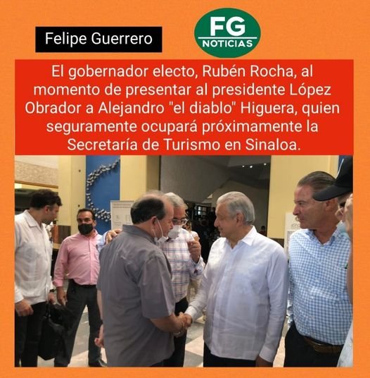 EL GOBERNADOR RUBÉN ROCHA, PRESENTA AL PRESIDENTE LÓPEZ OBRADOR A ALEJANDRO EL