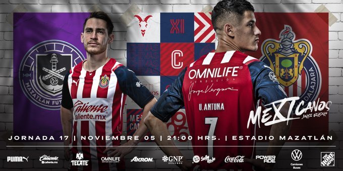 Los números del Mazatlán vs Chivas