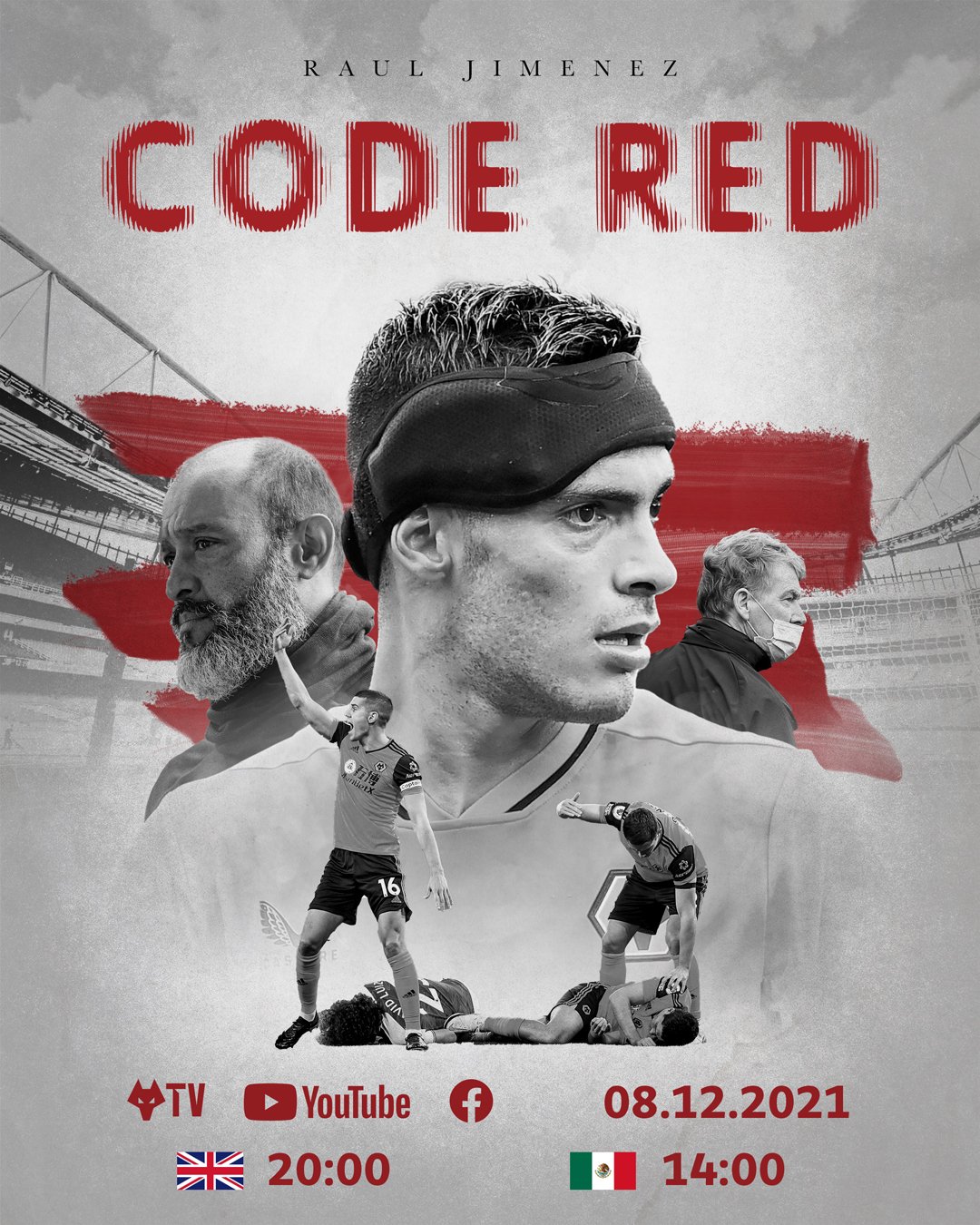 Raúl Jiménez: Code Red, los Wolves lanzan documental sobre la fractura de cráneo del delantero mexicano Raúl Jiménez: Code Red, los Wolves lanzan documental sobre la fractura de cráneo del delantero mexicano