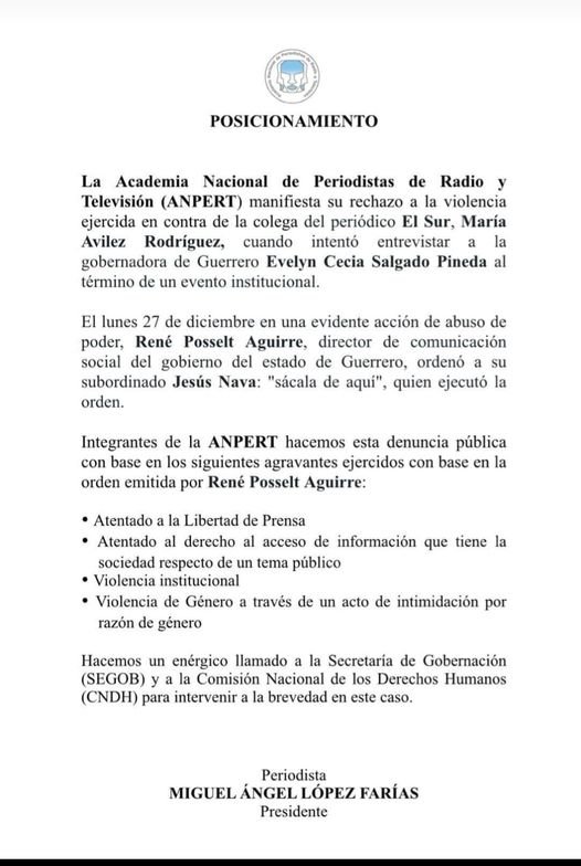 MÁS AGRESIONES CONTRA PERIODISTAS.
 Y sigue la mata dando….