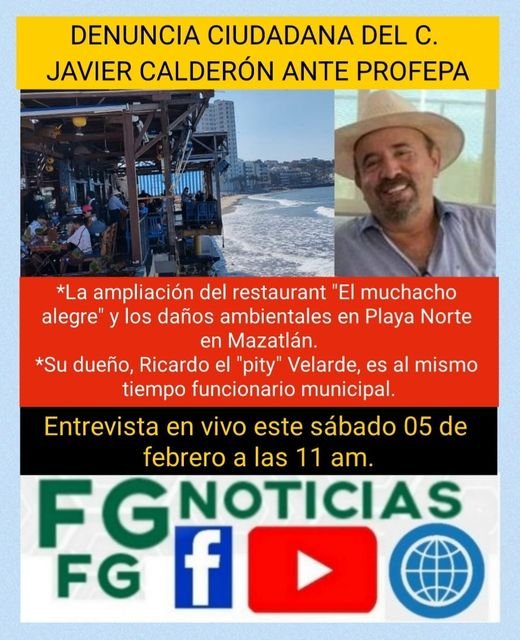 ENTREVISTA ESTE SÁBADO 05 DE FEBRERO A LAS 11 AM.