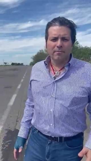 Pide el Senador Mario Zamora al gobernador Rubén Rocha, el arreglo de la autop