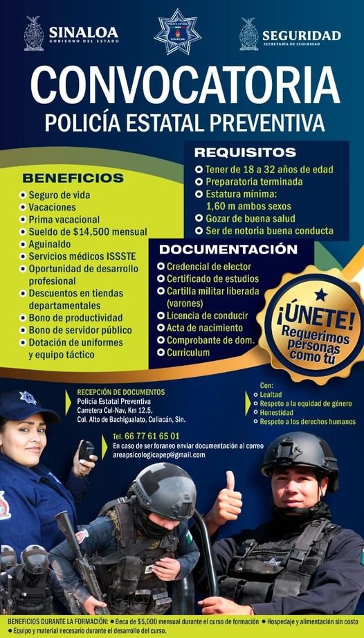 SSPE busca a por lo menos 150 mujeres que quieran ser policías estatales; se han