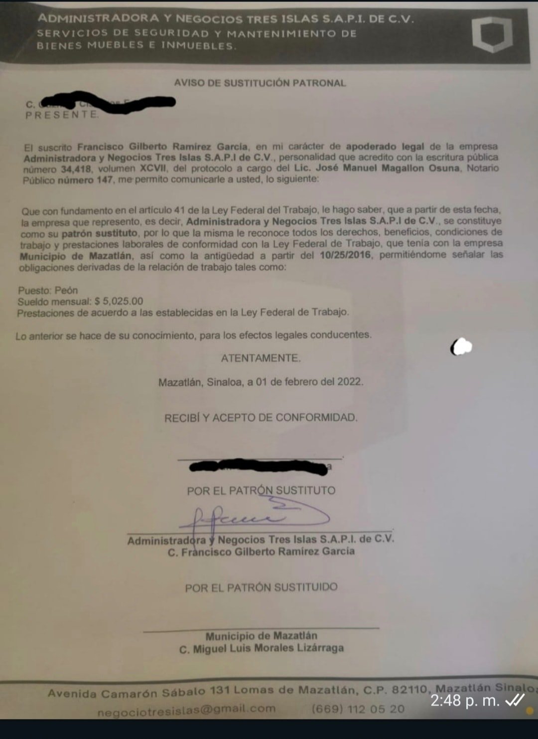 DESPIDEN A TRABAJADORES DEL AYUNTAMIENTO DE MAZATLÁN  PARA OBLIGARLOS A AFILIARS