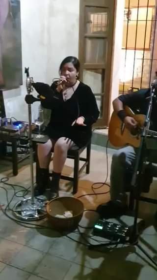 Anoche, en Mazatlán, Paloma Guerrero interpretó «Luna».