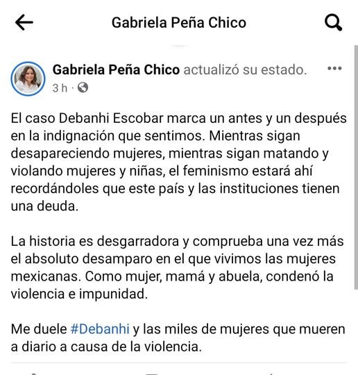 «ME DUELE #DEBANHY Y MAS MILES DE MUJERES QUE MUEREN A DIARIO A CAUSA DE LA VI