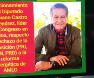 POSICIONAMIENTO DEL DIPUTADO FELICIANO CASTRO, RESPECTO AL RECHAZO DE LA REFOR