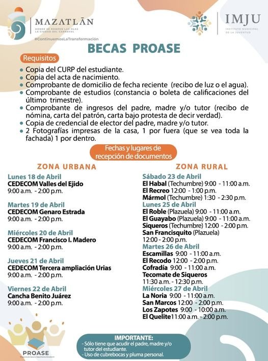 Serán 1,500 los apoyos para alumnos de secundaria en situación vulnerable