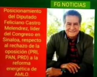 VIDEO: POSICIONAMIENTO DEL DIPUTADO FELICIANO CASTRO, RESPECTO AL RECHAZO DE L