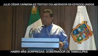GOBERNADOR DE TAMAULIPAS FRANCISCO GARCIA CABEZA DE VACA ACLARA ACUSACIONES Y