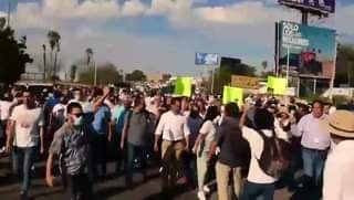 Manifestación ciudadana en apoyo al alcalde de Culiacán, Jesús Estrada Ferreir