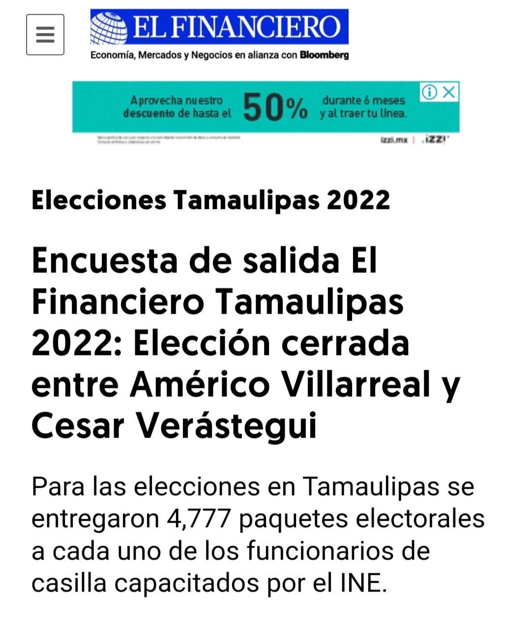 CERRADA LA ELECCIÓN EN TAMAULIPAS.