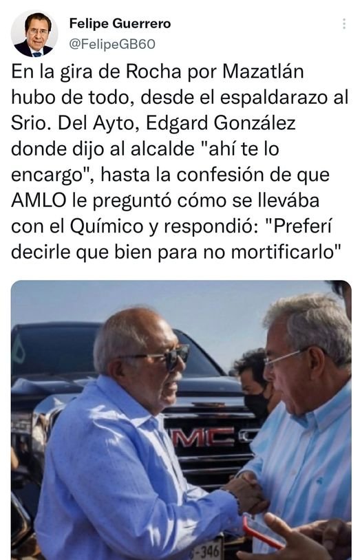 LA CONFESIÓN DEL GOBERNADOR RUBÉN ROCHA.