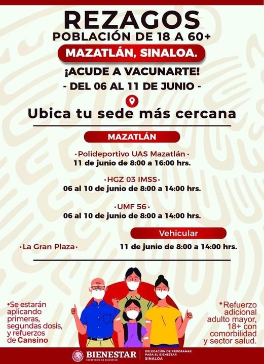 ¡ATENCIÓN A TODA LA POBLACIÓN MAYOR DE 18 AÑOS!