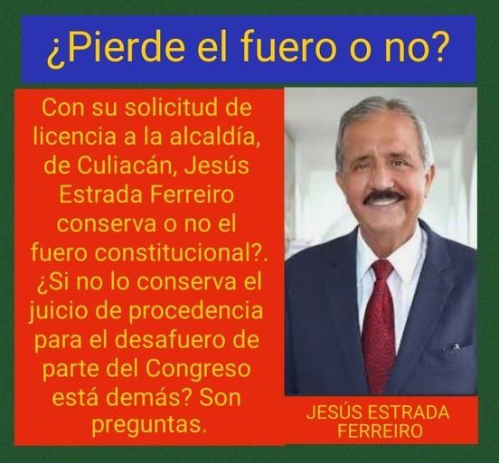¿PIERDE EL FUERO O NO?