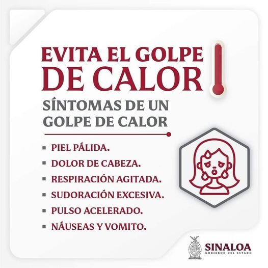 ¿Ya conocías los síntomas por un golpe de calor?
 Estos son los más comunes. I