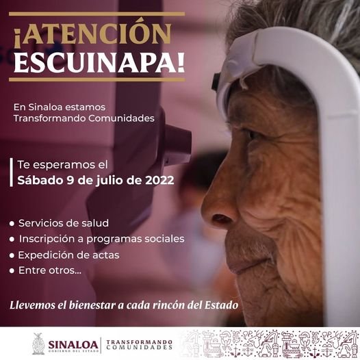 ESTE SÁBADO LAS JORNADAS DEL BIENESTAR DEL GOBIERNO DE SINALOA ESTARÁN EN ESCU