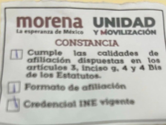 Este formato es el que se entregó al hacer la recepción de los documentos para l