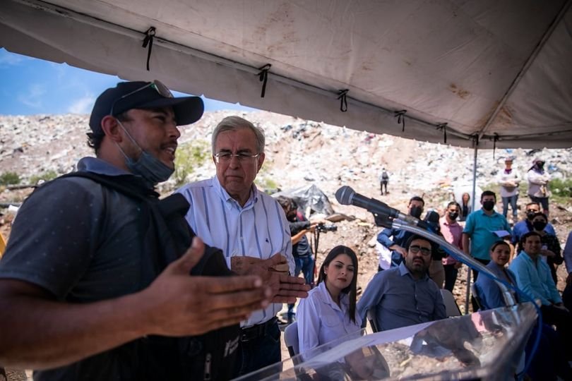 Gobernador Rocha arranca nueva obra en el relleno sanitario