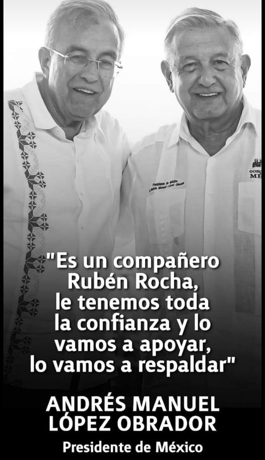 EL ESPALDARAZO DEL PRESIDENTE LÓPEZ OBRADOR AL GOBERNADOR RUBÉN ROCHA.