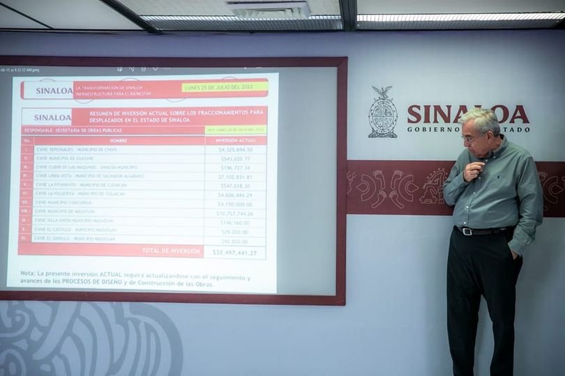 Gobernador Rocha destaca avances en infraestructura para desplazados