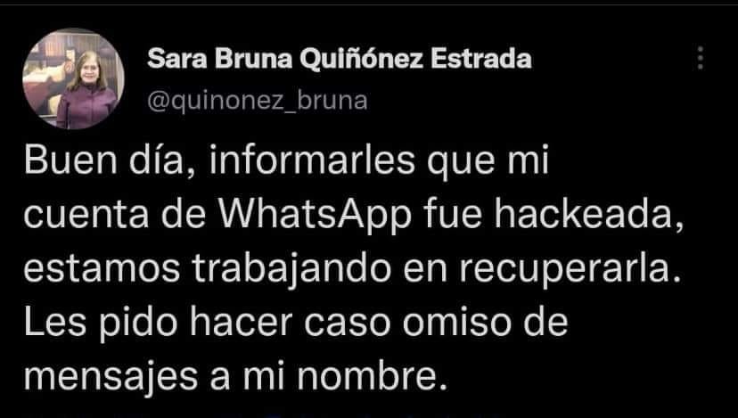 Hackean cuenta de WhatsApp de la titular de la fiscalía de justicia en Sinaloa, Hackean cuenta de WhatsApp de la titular de la fiscalía de justicia en Sinaloa,