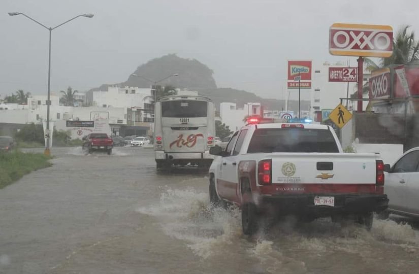 Lluvia de 35 mm las registradas en las últimas horas en Mazatlán