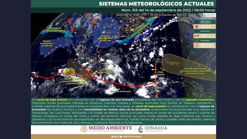 Protección Civil informa que continuarán chubascos dispersos este día Protección Civil informa que continuarán chubascos dispersos este día