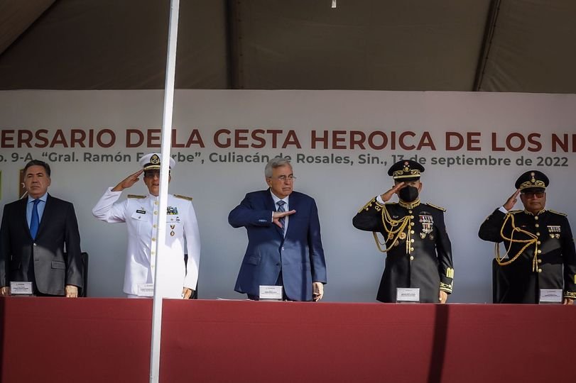 Rocha encabeza conmemoración de la Gesta Heroica de Chapultepec