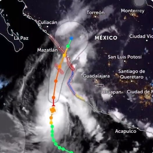 HURACÁN «ORLENE» SIGUE EN CATEGORÍA 3