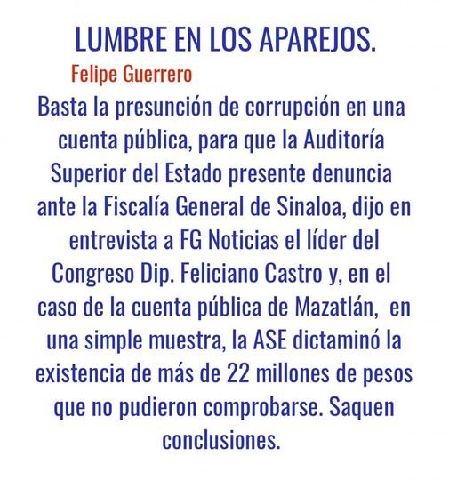 LA LUMBRE EN LOS APAREJOS