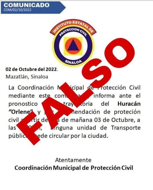 La Coordinación Municipal de Protección Civil da a conocer a la ciudadanía que e
