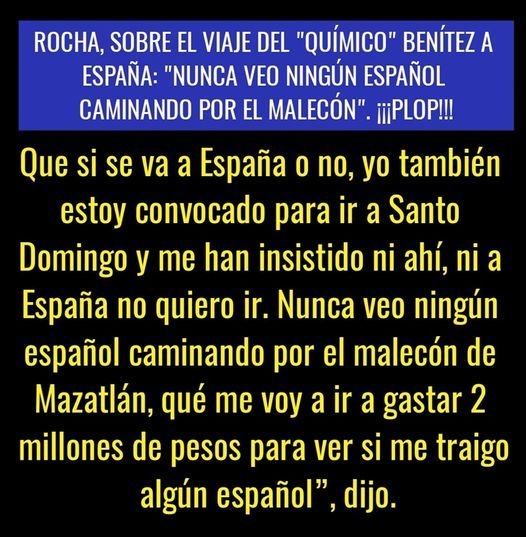 «NUNCA VEO NINGÚN ESPAÑOL CAMINANDO POR EL MALECÓN»: GOBERNADOR ROCHA, AL CUESTI