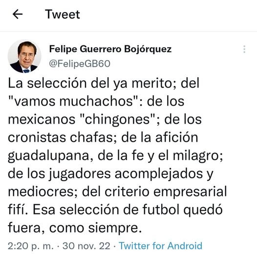 LA MISMA HISTORIA DEL «YA MERITO» DE SIEMPRE.