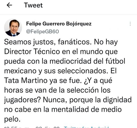 SIEMPRE EL CULPABLE ES EL DIRECTOR TÉCNICO..