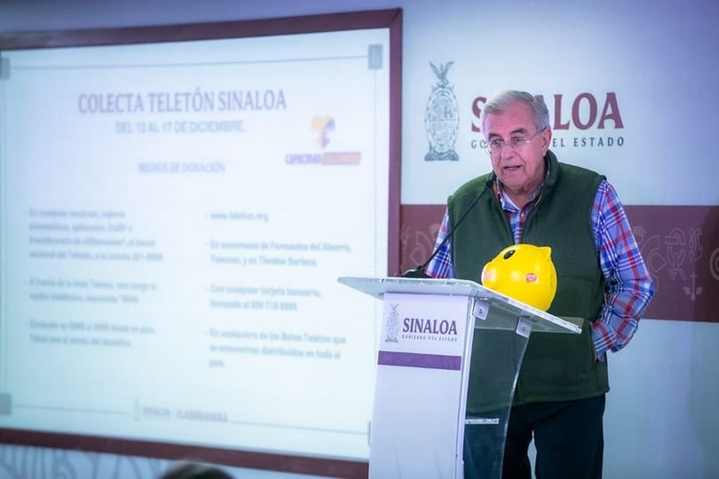 quienes acompañaron al gobernador Rocha en su Conferencia Semanera contribuyeron