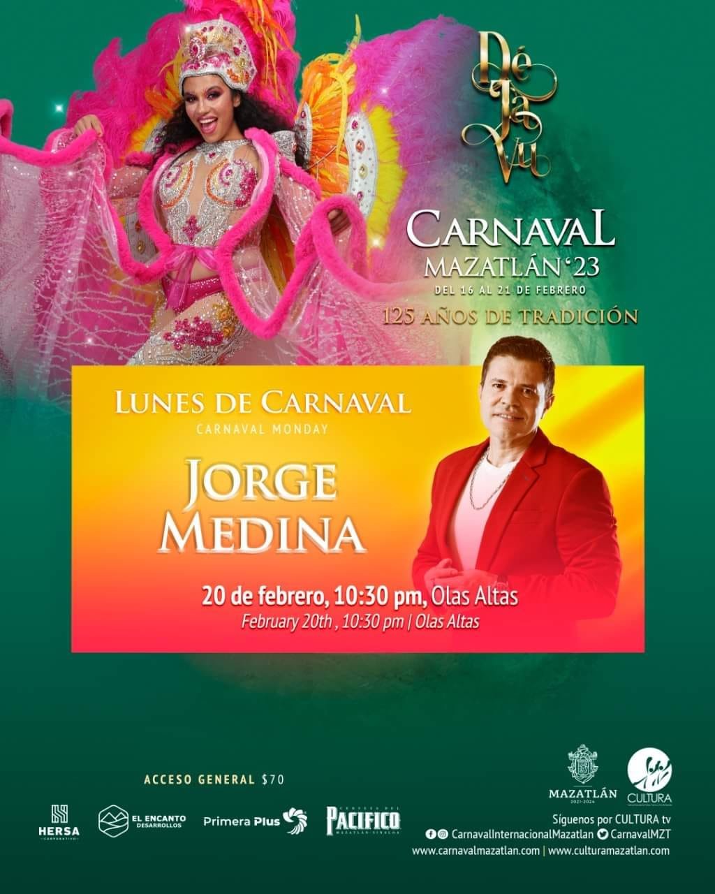 Aquí el elenco OFICIAL del Carnaval 2023