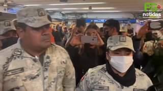 CIUDADANOS PROTESTAN POR MILITARIZACIÓN DEL METRO EN LA CDMX.