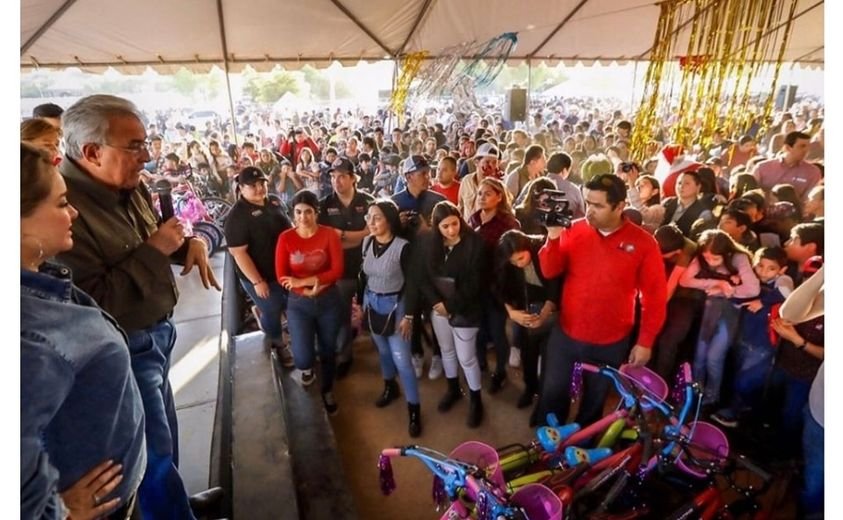 LA POSADA DEL GOBERNADOR RUBÉN ROCHA CON MÁS DE 2 MIL MENORES EN JESÚS MARÍA, LA