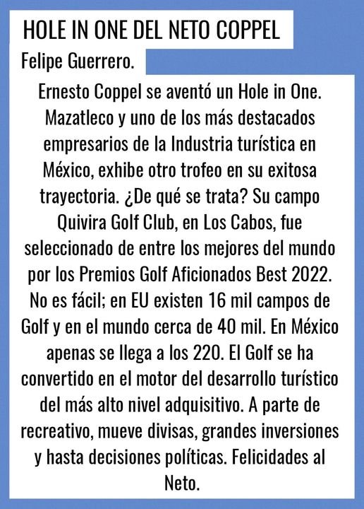 NETO COPPEL, PREMIADO DE NUEVO.
