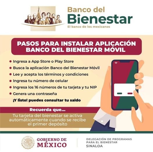 Conoce los pasos para instalar la aplicación Banco del Bienestar Móvil, donde p