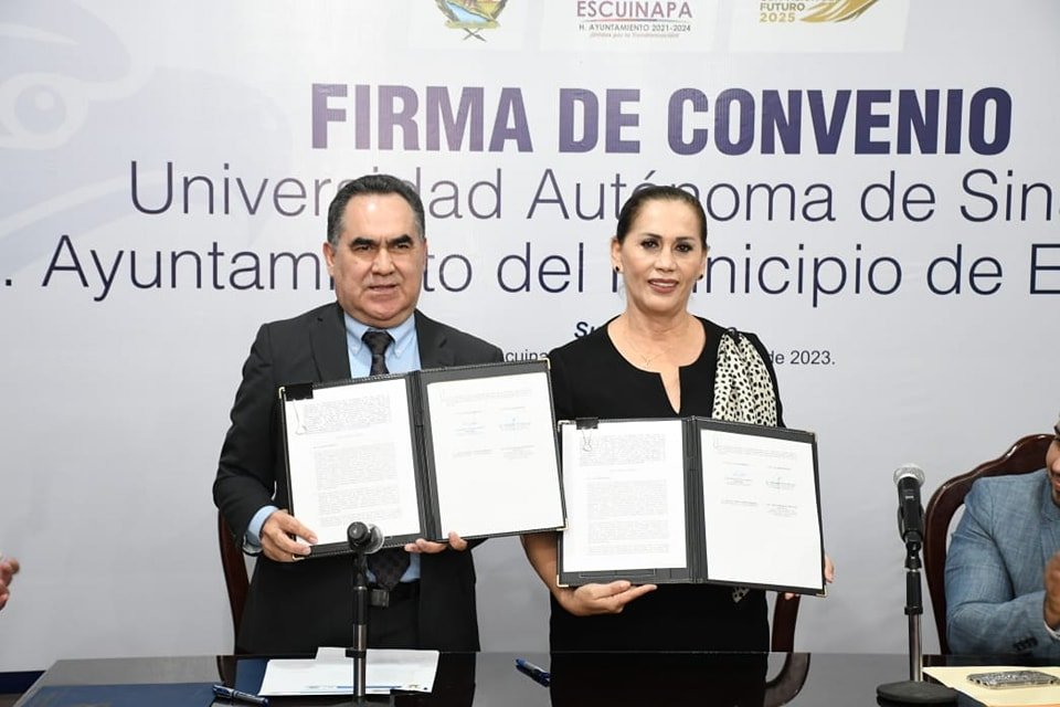 Establecen convenio la UAS y el Ayuntamiento de Escuinapa para colaborar en mate Establecen convenio la UAS y el Ayuntamiento de Escuinapa para colaborar en mate