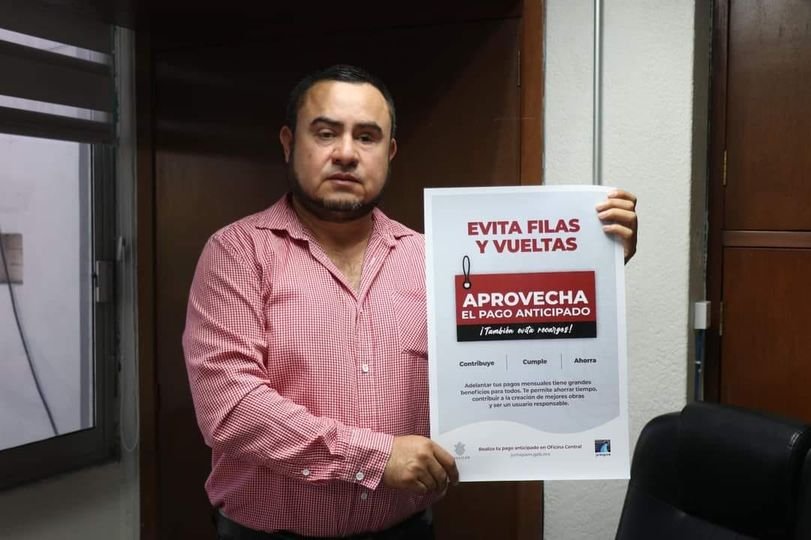 Promueve JUMAPAM la modalidad “Pago Anticipado”