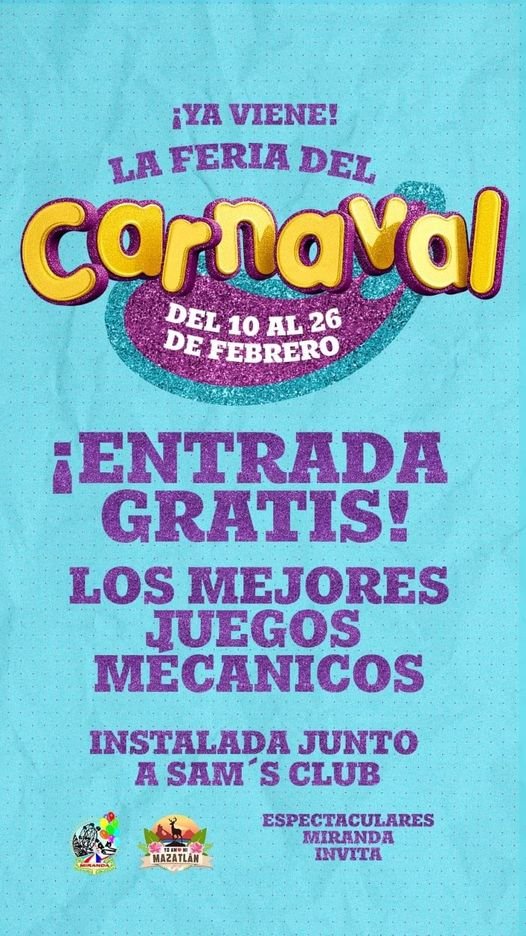 Ya viene la feria del carnaval