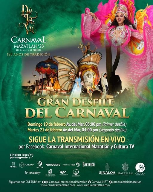 ¡El Carnaval Internacional Mazatlán te invita a su gran desfile, una celebración