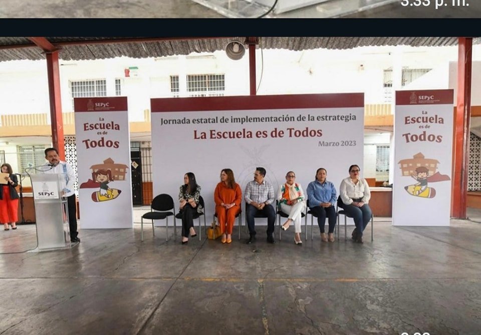 *Pone en marcha SEPyC Estrategia Estatal “La Escuela es de Todos”*