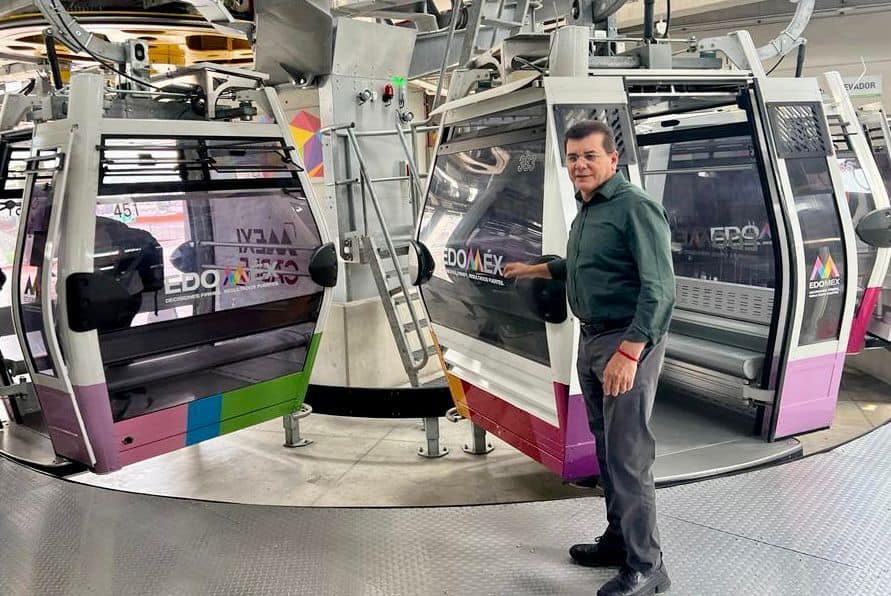 *Visita Edgar González Mexicable, en el Estado de México.* *Visita Edgar González Mexicable, en el Estado de México.*