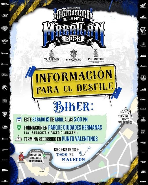 DESFILE DE LA SEMANA DE LA MOTO HOY,  PARTIRÁ DESDE CUUDADES HERMANAS HASTA VALE